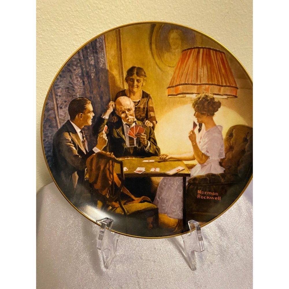 Norman Rockwell Plate # 13798 L "THIS IS THE ROOM THAT LIGHT MADE"Art Wall Decor